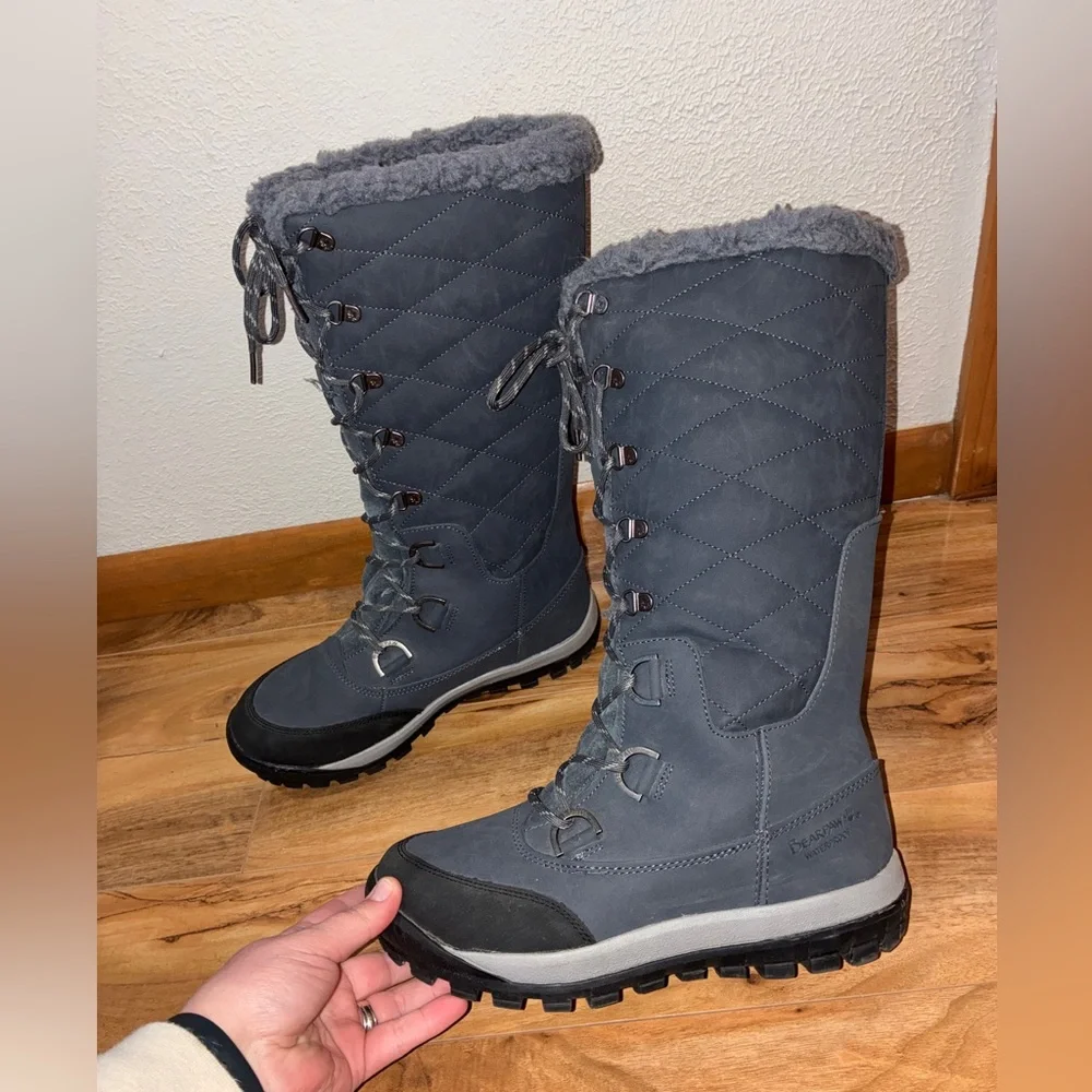 BearPaw Women's Dark Gray Winter Boots- size 10